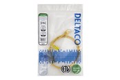 Kabel sieciowy - Deltaco patch cable - 0.75 m - yellow - Żółty - TP-6075Y-SLIM