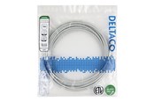 Kabel sieciowy - Deltaco patch cable - 10 m - grey - Szary - TP-610-SLIM