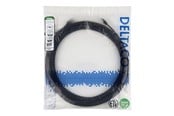 Kabel sieciowy - Deltaco patch cable - 15 m - black - Czarny - TP-615S-SLIM