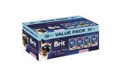 Koty - Brit Premium by Nature Delicate fillets in gravy Sterilised Box - wet cat food - 36x85g - 8595602580880