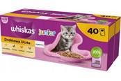 Koty - Whiskas Junior Poultry w galaretce - mokra karma dla kotów - 40 x 85g - 4008429164781
