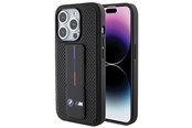 Telefon - Pokrowiec i etui - BMW Grip Stand Smooth & Perforated case for iPhone 15 Pro - black - 3666339204587