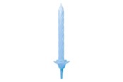 Zabawki - Globos Cake Candles with Holders Light Blue - 12 pcs. - 1106