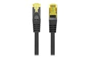 Kabel sieciowy - Lanberg patch cable - 1 m - black RAL 9004 - Czarny - PCF6A-10CU-0100-BK
