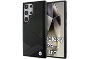 Telefon - Pokrowiec i etui - BMW BMHCS24L23RCGPK S24 Ultra S928 black/black hardcase Signature Leather Crossing Lines Pattern - 3666339242640