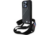 Telefon - Pokrowiec i etui - BMW M Edition Carbon Stripe & Strap case for iPhone 15 Pro - black - 3666339235437
