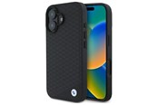 Telefon - Pokrowiec i etui - BMW Sign Leather Diamond Metal Logo MagSafe iPhone 16 Case - Black - 3666339323202