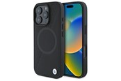 Telefon - Pokrowiec i etui - BMW Sign Leather Half Textured And Circle MagSafe case for iPhone 16 Pro Max - black - 3666339323431