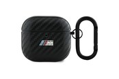 Telefon - Inne akcesoria - BMW BMA4CMPUCA AirPods 4 cover black/black PU Carbon M Collection - 3666339397432