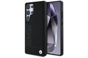 Telefon - Pokrowiec i etui - BMW Leather Big Wordmark Case for Samsung Galaxy S25 Ultra - Black - 3666339441739