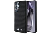 Telefon - Pokrowiec i etui - BMW Leather Carbon MagSafe Case for Samsung Galaxy S25 Ultra - Black - 3666339441791