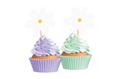 Zabawki - Globos Daisies Cake Picks - 12 pcs. - 7163