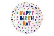 Zabawki - Globos Paper Plates 23cm Happy Birthday - 8 pcs. - 7178