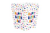Zabawki - Globos Happy Birthday Paper Snack Boxes - 8 pcs. - 7182