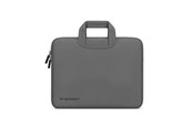 Torba, plecak i pokrowiec na laptopa - Wozinsky WNT-13G 13-14" Laptop Bag with Retractable Neoprene Handle - Gray - 5907769388491