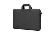 Torba, plecak i pokrowiec na laptopa - Wozinsky WNT-15B 15.6" Laptop Bag with Retractable Neoprene Handle - Black - 5907769388507