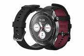 Smartwatch, zegarek i opaska sportowa - Motorola moto watch ultra - Gun Metal (PANTONE Black Beauty Silicone strap + PANTONE Black Beauty Leather strap) - PBCX0000SE