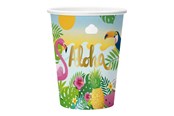 Zabawki - Globos Aloha Paper Cups 210ml - 8 pcs. - 9349