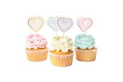 Zabawki - Globos Taartprikkers Watercolors Hearts - 12st. - 4487