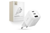 Telefon - Adapter i Ladowarka - Tech-Protect NCA100W-GaN 3-Port PD 3.2 100W / QC3.0 Wall Charger - White - 5906302323425