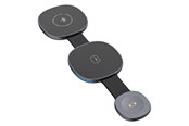 Telefon - Adapter i Ładowarka - Dudao A11S 3-in-1 Wireless Charger Compatible with MagSafe Smartphone Smartwatch Headphones - Black - 6977196684625