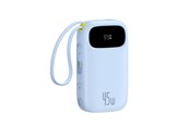 Powerbank - Baseus EnerFill FC31 QPow3 20000mAh 45W Power Bank with Display with USB-C and Lightning Cables - Blue - E0028D03
