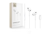 Sluchawki, zestaw sluchawkowy - Tech-Protect Ultraboost Core G3 USB-C Wired Headphones - White - 5906302324231