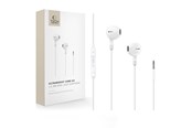 Sluchawki, zestaw sluchawkowy - Tech-Protect Ultraboost Core G4 Mini Jack Wired Headphones - White - 5906302324293