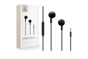 Sluchawki, zestaw sluchawkowy - Tech-Protect Ultraboost Core G4 Mini Jack Wired Headphones - Black - 5906302324309