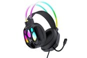 Sluchawki, zestaw sluchawkowy - Wozinsky WSG-1118 Wired Gaming Headphones with Microphone and RGB Backlight - Black - 5907769388248