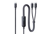 Kabel USB - Baseus Flash 4 140W 2in1 USB-C to USB-C + USB-C Cable 1.5 m - Black - E0426X00