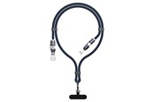 Kabel USB - Dudao L20Max 65W 4-in-1 Cable with Lanyard USB-C to USB-C with Lightning and USB-A Adapters - Blue - 6976625335763