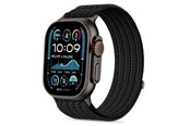 Smartwatch - akcesoria - Tech-Protect Nylon Sport Strap for Apple Watch 44 / 45 / 46 / 49 mm - Black - 5906302325443