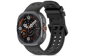 Smartwatch - akcesoria - Tech-Protect Silicone Air Strap for Samsung Galaxy Watch Ultra/Ultra2 47mm - Black - 5906302341382