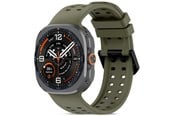 Smartwatch - akcesoria - Tech-Protect Silicone Air Strap for Samsung Galaxy Watch Ultra/Ultra2 47mm - Olive - 5906302341405