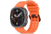 Smartwatch - akcesoria - Tech-Protect Silicone Air Strap for Samsung Galaxy Watch Ultra/Ultra2 47mm - Orange - 5906302341412