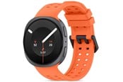 Smartwatch - akcesoria - Tech-Protect Silicone Air Strap for Samsung Galaxy Watch 8/9 - 40/44/46mm - Orange - 5906302341498
