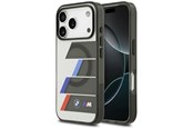 Telefon - Pokrowiec i etui - BMW M IML Metal Buttons Tricolor Lines MagSafe Case for iPhone 17 Pro - Gray - 3666339487584