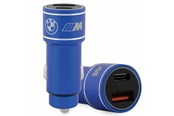 Telefon - Adapter i Ładowarka - BMW M Edition PD-QC 3.0 20W Car Charger - Blue/Black - 3666339122492