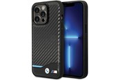Telefon - Pokrowiec i etui - BMW Leather Carbon Case for iPhone 13 Pro Max - Black - 3666339125431