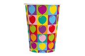 Zabawki - Globos Paper Cups 210ml Pop Party - 8 pcs. - 6905