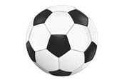 Zabawki - Globos Paper Plates 23cm Football - 8 pcs. - 7324