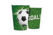 Zabawki - Globos Paper Cups 210ml Football - 8 pcs. - 7325