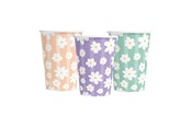Zabawki - Globos Paper Cups 210ml Daisies - 8 pcs. - 7161