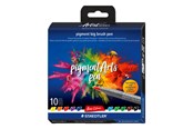 Przybory do pisania i rysowania - Staedtler Pigment Brush pen big basic 10 pcs. - 373 C10-1