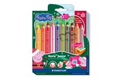 Przybory do pisania i rysowania - Staedtler Peppa Pig 3‑in‑1 coloured pencil 12 pcs Christmas set - 140 C10PL1