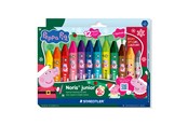 Przybory do pisania i rysowania - Staedtler Peppa Pig wax crayons Christmas set - 224 C12PL1