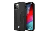 Telefon - Pokrowiec i etui - BMW Leather Perforated Sides Case for iPhone 12 Pro Max - Black - 3666339011000