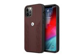Telefon - Pokrowiec i etui - BMW Leather Curve Perforate Case for iPhone 12 Pro Max - Red - 3666339010881