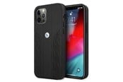 Telefon - Pokrowiec i etui - BMW Leather Curve Perforate Case for iPhone 12 / iPhone 12 Pro - Black - 3666339010904